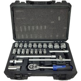 تصویر Forsage 24pcs socket set 1/2 drive 4243-5 Forsage 24pcs socket set 1/2 drive 4243-5