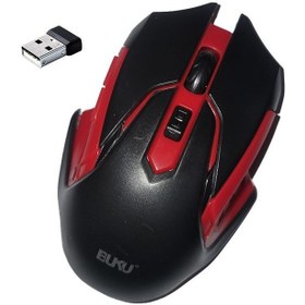 تصویر ماوس بی سیم گیمینگ BUKU مدل Q۸ - مشکی سفید BUKU Q8 wireless gaming mouse