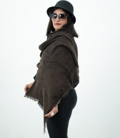 تصویر شال هانی - قهوه ای 