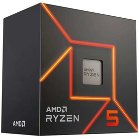 تصویر سی پی یو باکس ای ام دی مدل Ryzen 5 7500F ا AMD Ryzen 5 7500F AM5 Box CPU AMD Ryzen 5 7500F AM5 Box CPU