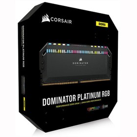 تصویر رم دسکتاپ DDR5 دو کاناله 6400 مگاهرتز CL32 کورسیر مدل Dominator Platinum RGB ظرفیت 32 گیگابایت Corsair Vengeance Dominator Platinum DDR5 32GB 6400MHz CL40 Dual Channel Ram