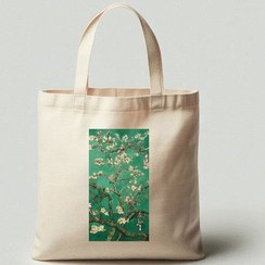 تصویر تت بگ طرح شکوفه های بادام 