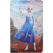 تصویر کیف طرحدار (با قاب اصلی) السا و آنا 2 | تبلت سامسونگ Tab A9 (X110-X115) Samsung Galaxy Tab A9 - X110-X115