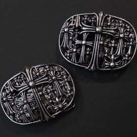 تصویر سگک کمربند کروم هارتز - گل 