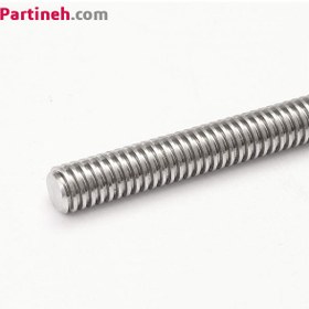 تصویر پیچ لید اسکرو T10 گام 8 میلیمتر طول 100 سانتیمتر T10 Lead Screw diameter 10mm pitch 8mm Length 100cm