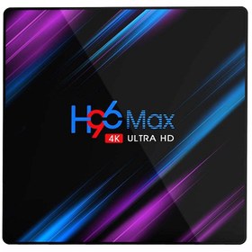 تصویر اندروید باکس H96 مدل RK Android9.0 Tv Box With Time Display 4GB+32GB 