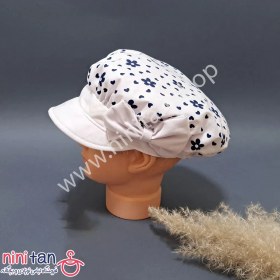 تصویر کلاه بچگانه نقابدار پفی دخترانه طرح شکوفه XL 