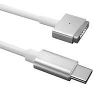 تصویر کابل شارژ و دیتای مک بوک تایپ سی به مگنتی 60 وات 2 متری کوتتسی Coteetci MacBook charging cable 16001-M2 