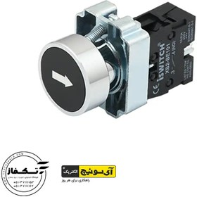 تصویر کلید فشاری استارت علامت دار XB2-BA3341/ BA3351 Ø22mm / 1NOMax.Current:6A