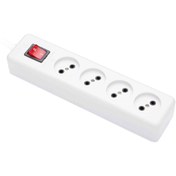 تصویر چند راهی 4 خانه بدون ارت پارت الکتریک کابل 3 متر مدل نیک 308 