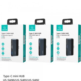 USAMS Type-C Mini HUB (Type-C + USB + Micro SD) (US-SJ491