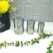 تصویر ادویه پاش استیل ۳عددی Unique Life 