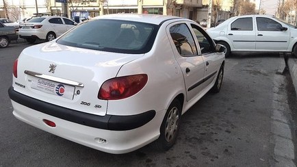 تصویر پژو 206 صندوقدار مدل 1397 ا V8 V8