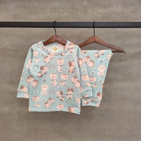 تصویر ست راحتی طرح گربه 