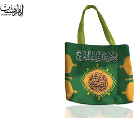 تصویر توت بَگ سفره ختم صلوات جنس مخمل مبلی و چاپ سابلیمیشن