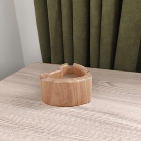 تصویر جاسیگاری چوبی مدل قلب 