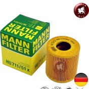 تصویر فیلتر روغن مان پارت نامبر MANN HU 711/51x جنیون (اصلی) MANN OIL FILTER HU 711/51x