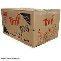 تصویر کیک تاینی دوقلو کرمدار کاکائویی فندقی شیرین عسل وزن ۶۰ گرم 