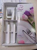 تصویر ست کارد و چنگال میوه خوری ویتارا ۱۲ عددی 