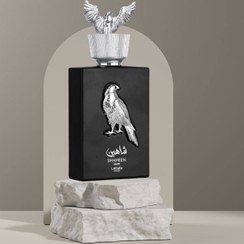 تصویر عطر ادوپرفیوم لطافه مدل شاهین سیلور رایحه تلخ و خنک 