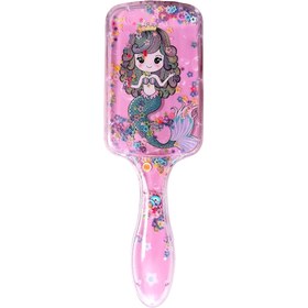 تصویر برس مو فانتزی آکواریومی طرح پری دریایی کد B 