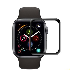 تصویر محافظ صفحه نمایش شیشه ای تمام صفحه اپل واچ Glass Apple Watch 44mm 