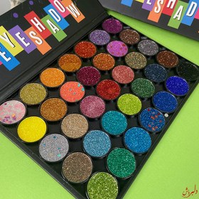 تصویر پالت گلیتر ۳۵ رنگ via letvass 