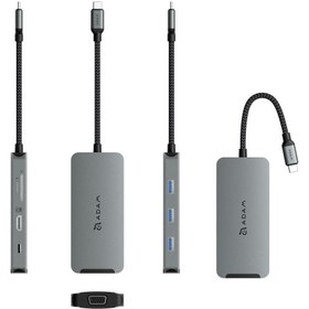 تصویر هاب هشت پورت USB-C آدام المنتس مدل Casa Hub A08 Adam Elements CASA Hub A08 USB-C 8-in-1 Multi-Function Hub