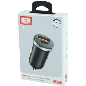 تصویر شارژر فندکی فست شارژ Earldom ES-CC27 PD 3A 30W Earldom ES-CC27 PD 3A 30W Car Charger