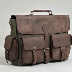 تصویر کیف اداری زاگرس برزنت و چرم 