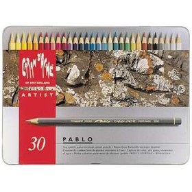 تصویر مداد رنگي 30 رنگ Caran d'Ache پابلو مدل 666330 ا Caran dAche Pablo 30 Color Pencil 666330 Caran dAche Pablo 30 Color Pencil 666330