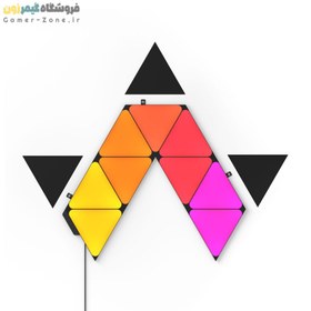 تصویر پک توسعه دهنده پنل روشنایی مثلثی مشکی هوشمند نانولیف لیمیتید ادیشن Nanoleaf Shapes Limited Edition Ultra Black Triangles Expansion Pack (3 Panels) 