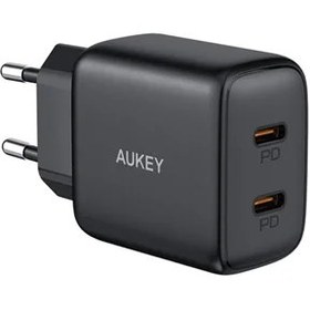 تصویر شارژر دیواری آکی مدل PA-R1S AUKEY PA-R1S Swift 20W ll 2-Port PD Wall Charger