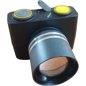 تصویر هدلایت شارژی زوم دار دیجیتال ریولانگ RL-483 کوهنوردی همراه جعبه نگهداری فلزی چراغ پیشانی Ruilang RL-483 قوی