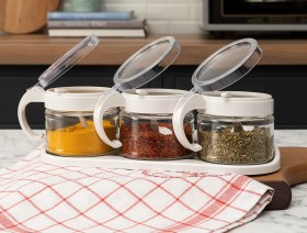 تصویر ظرف ادویه سه تکه مادام کوکو مدل Lavem Lavem 3 Piece Spice Jar