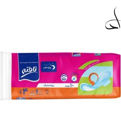 تصویر نوار بهداشتی مشبک تافته سایز ۴ ویژه شب ۱۰ عددی 