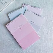 تصویر دفتر پاستلی ۶۰ برگ فنر از بالا 