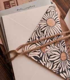 تصویر پاکت فانتزی طرح بابونه کد 31 