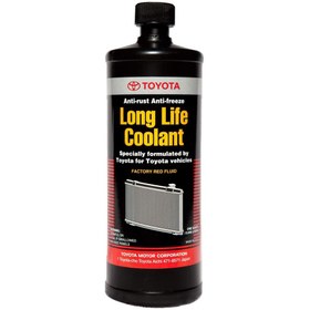 تصویر ضدیخ تویوتا مدل (TOYOTA (SLLC یک لیتری اصلی TOYOTA GENUINE SUPER LONG LIFE SLLC COOLANT 1LIT