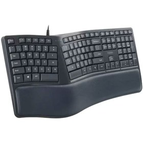 تصویر کیبورد ارگونومیک باسیم رپو مدل NK8800 Rapoo NK8800 Wired USB Ergonomic Keyboard