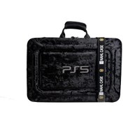 تصویر کیف حمل کنسول Ps5 برند نهل مدل اسلیم مشکی 