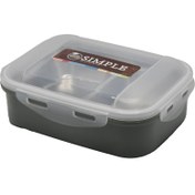 تصویر ظرف غذای استیل برند سیمپل 