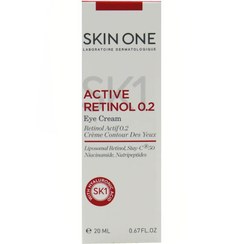 تصویر کرم دور چشم اسکین وان مدل اکتیو رتینول حجم ۲۰ میلی لیتر مناسب چروک های سطحی 