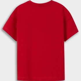 تصویر تی شرت نوزاد پسر قرمز دفکتو 