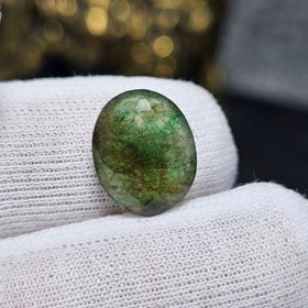 تصویر نگین سنگ جید زمردی معدنی کد 36977 