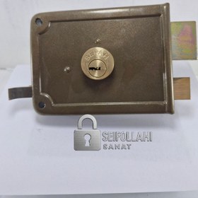 تصویر قفل حیاطی سپه کلید کامپوتری با مقابلی 