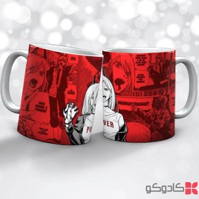 تصویر ماگ انیمه chainsaw man کد 48077 