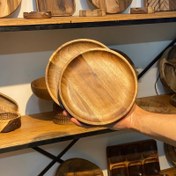 تصویر ظروف چوبی پیش دستی ، بشقاب 