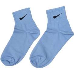 تصویر جوراب نیم ساق نایک آبی کمرنگ 