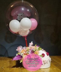 تصویر قیمت دسته گل برای نوزاد دختر 